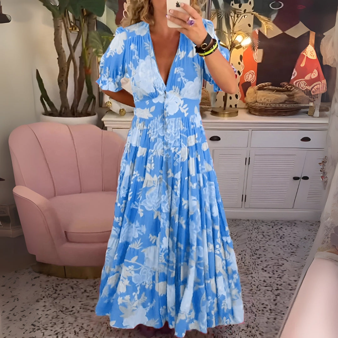 SARA | BLOMMIG KLÄNNING