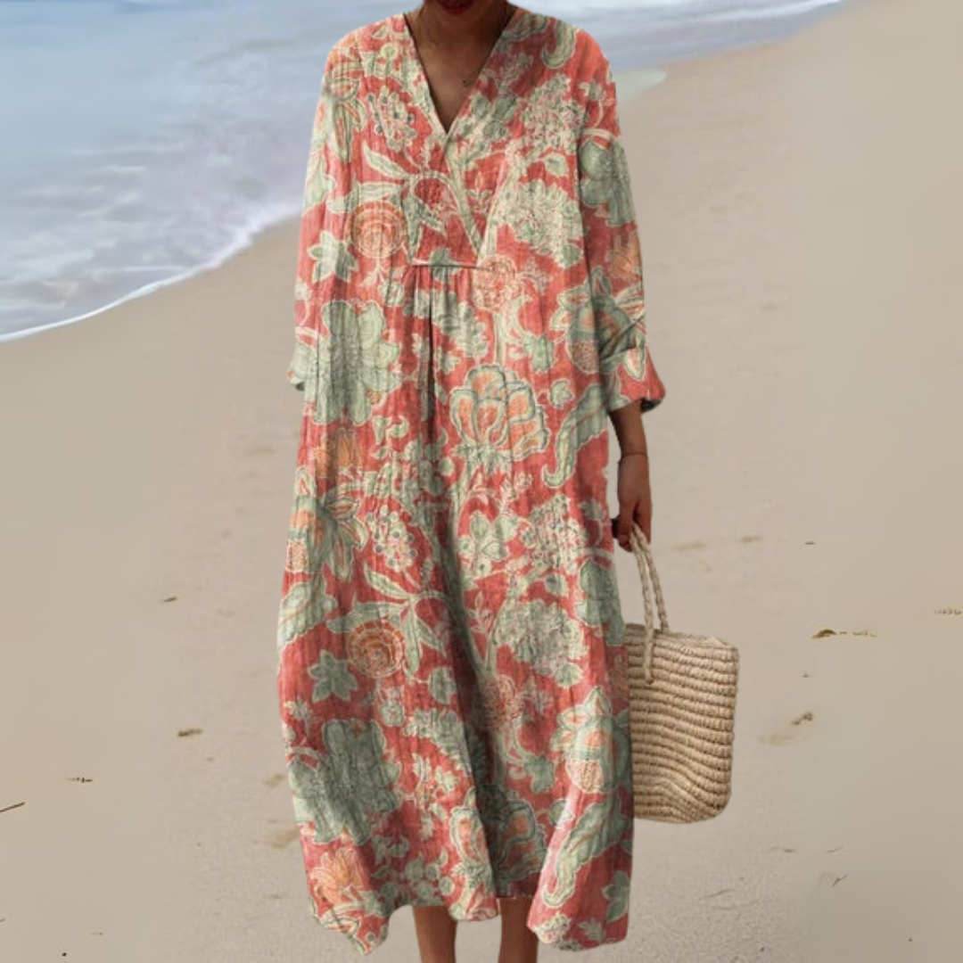 MAJA | BLOMMIG VINTAGEKLÄNNING