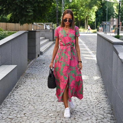 MARIA | BLOMMIG OMLOTTKLÄNNING