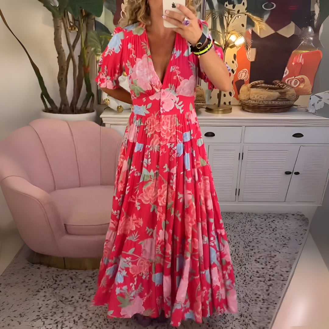 SARA | BLOMMIG KLÄNNING