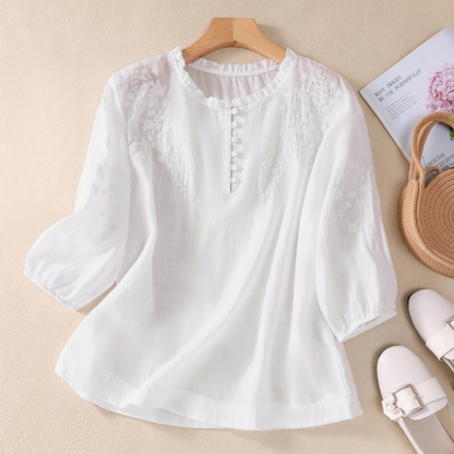 WILMA | BLUS I BOMULLSVOILE