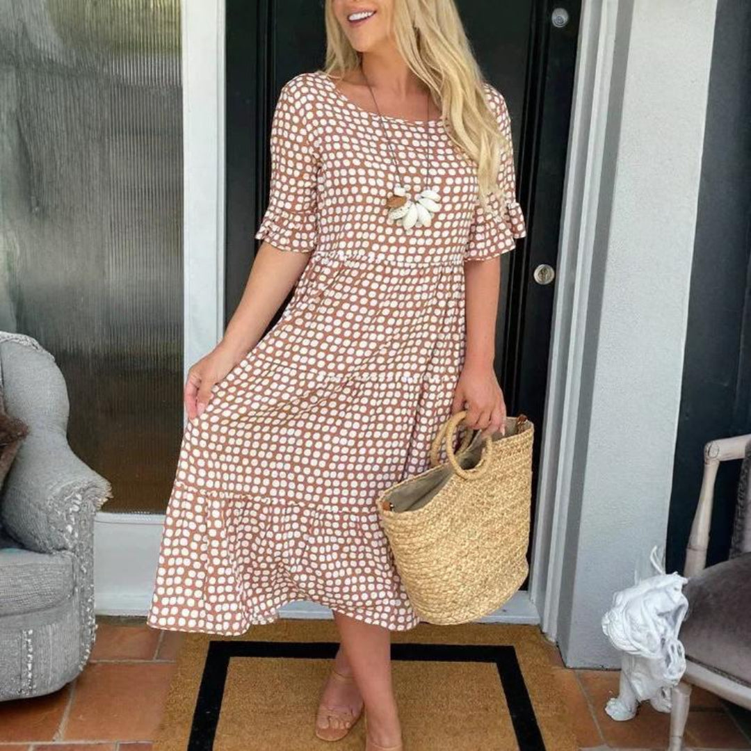 STINA | AVSLAPPNAD MIDIKLÄNNING