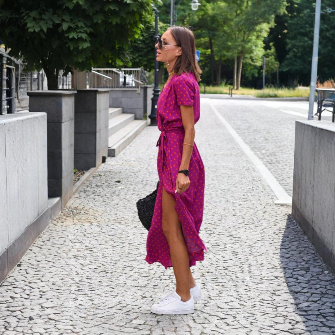 MARIA | BLOMMIG OMLOTTKLÄNNING