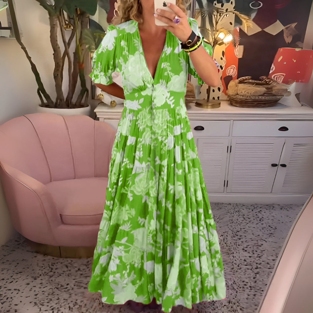 SARA | BLOMMIG KLÄNNING