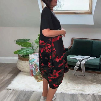 LOVISA | AVSLAPPNAD BLOMMIG KLÄNNING