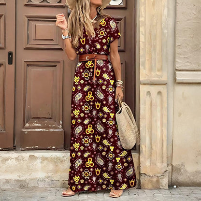 ELLA | LÅNG BOHEMISK KLÄNNING