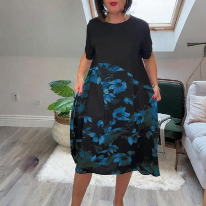 LOVISA | AVSLAPPNAD BLOMMIG KLÄNNING