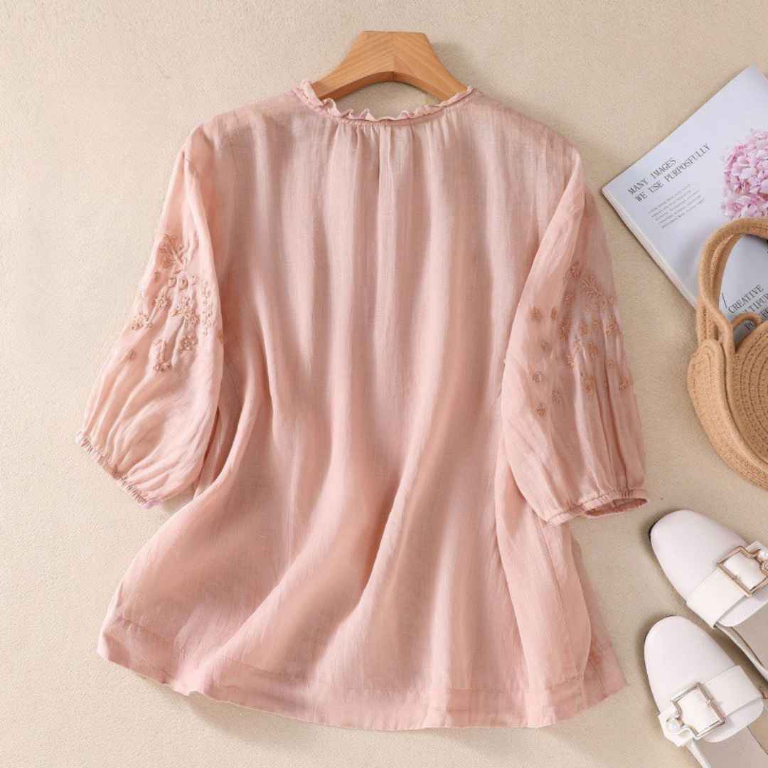 WILMA | BLUS I BOMULLSVOILE