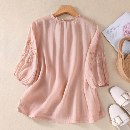 WILMA | BLUS I BOMULLSVOILE