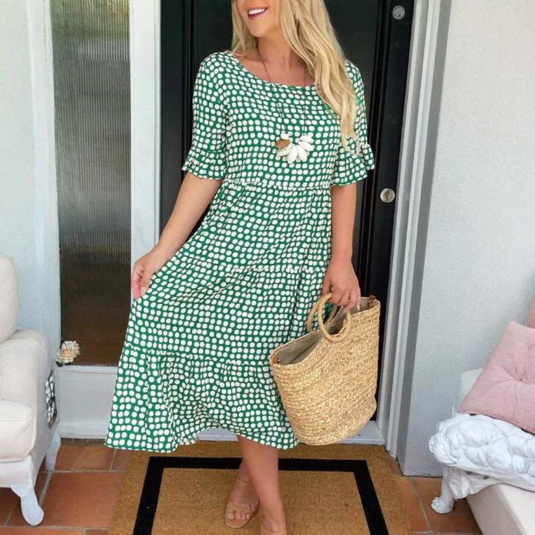 STINA | AVSLAPPNAD MIDIKLÄNNING