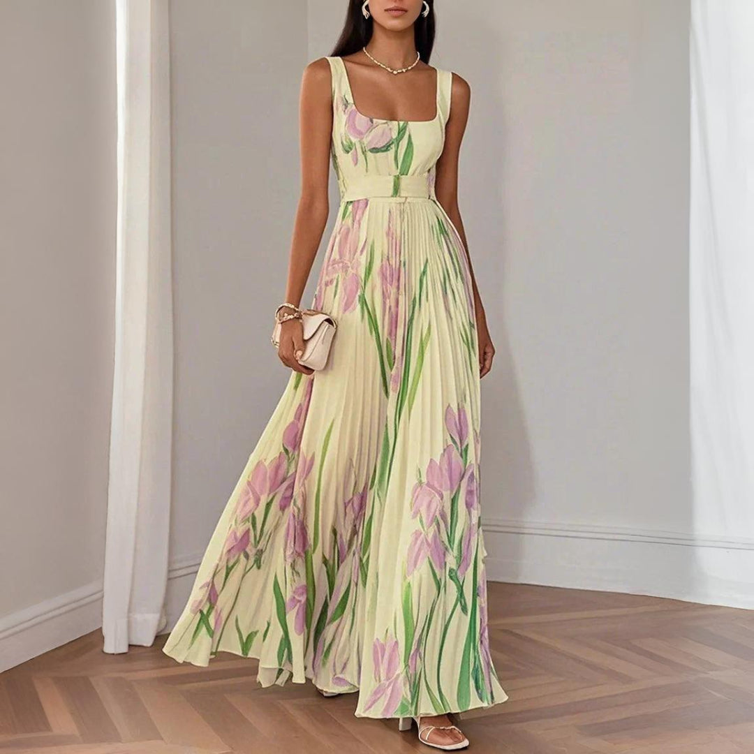 KRISTINA | BLOMMIG MAXIKLÄNNING