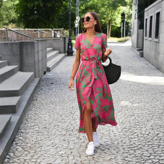 MARIA | BLOMMIG OMLOTTKLÄNNING