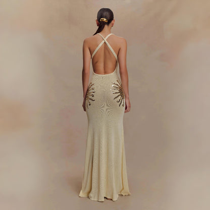 SOFIA | PALJETTPRYDD MAXIKLÄNNING