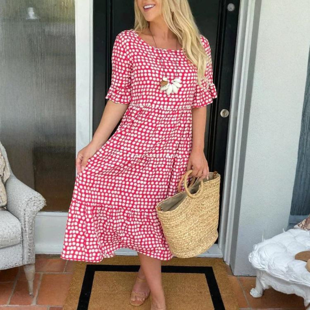 STINA | AVSLAPPNAD MIDIKLÄNNING