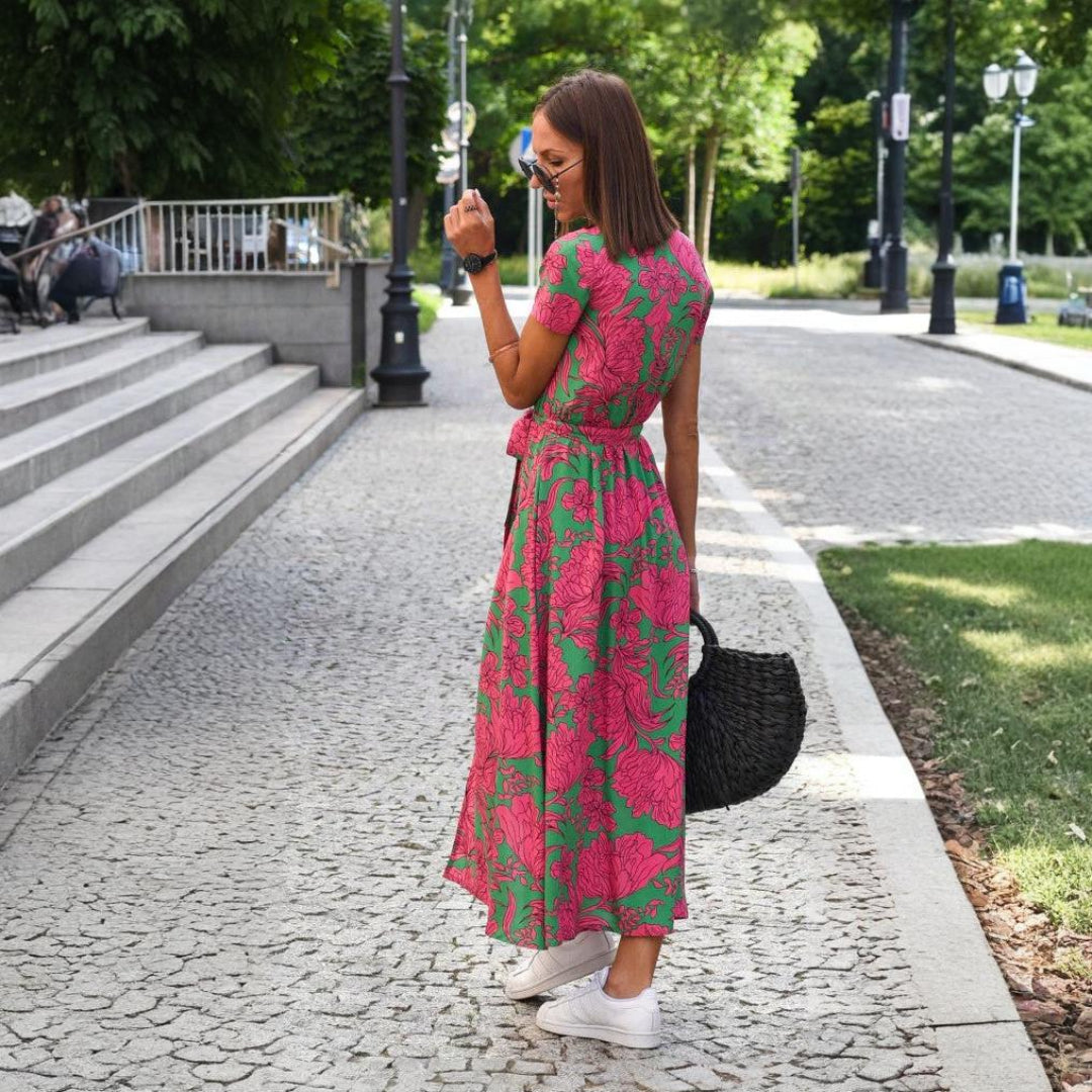 MARIA | BLOMMIG OMLOTTKLÄNNING