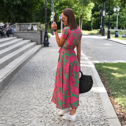 MARIA | BLOMMIG OMLOTTKLÄNNING