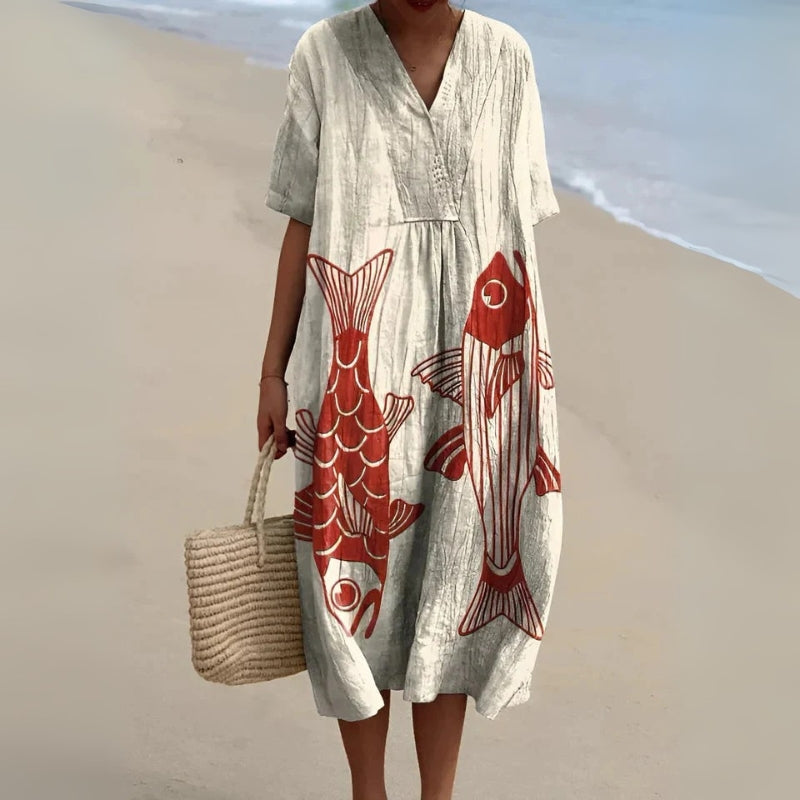 ALICE | MÖNSTRAD SOMMARKLÄNNING