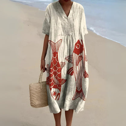 ALICE | MÖNSTRAD SOMMARKLÄNNING