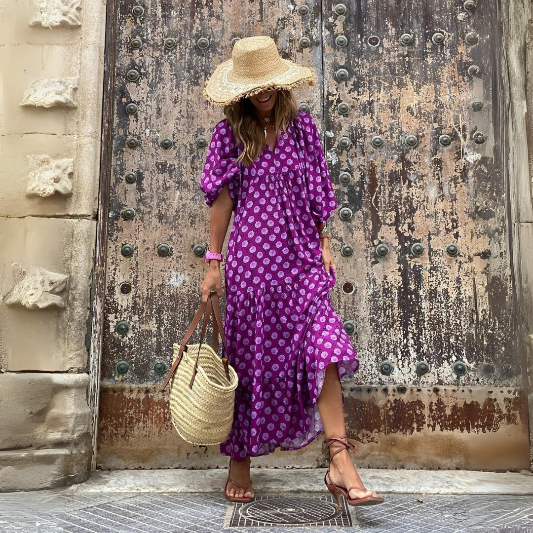 SAGA | MÖNSTRADE KLÄNNING