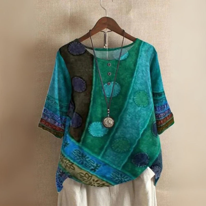 LINA | FÄRGGLAD BOHO-TOPP