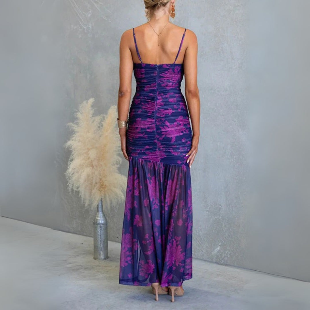 LINA | BLOMMIG MAXIKLÄNNING