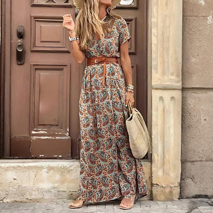 ELLA | LÅNG BOHEMISK KLÄNNING