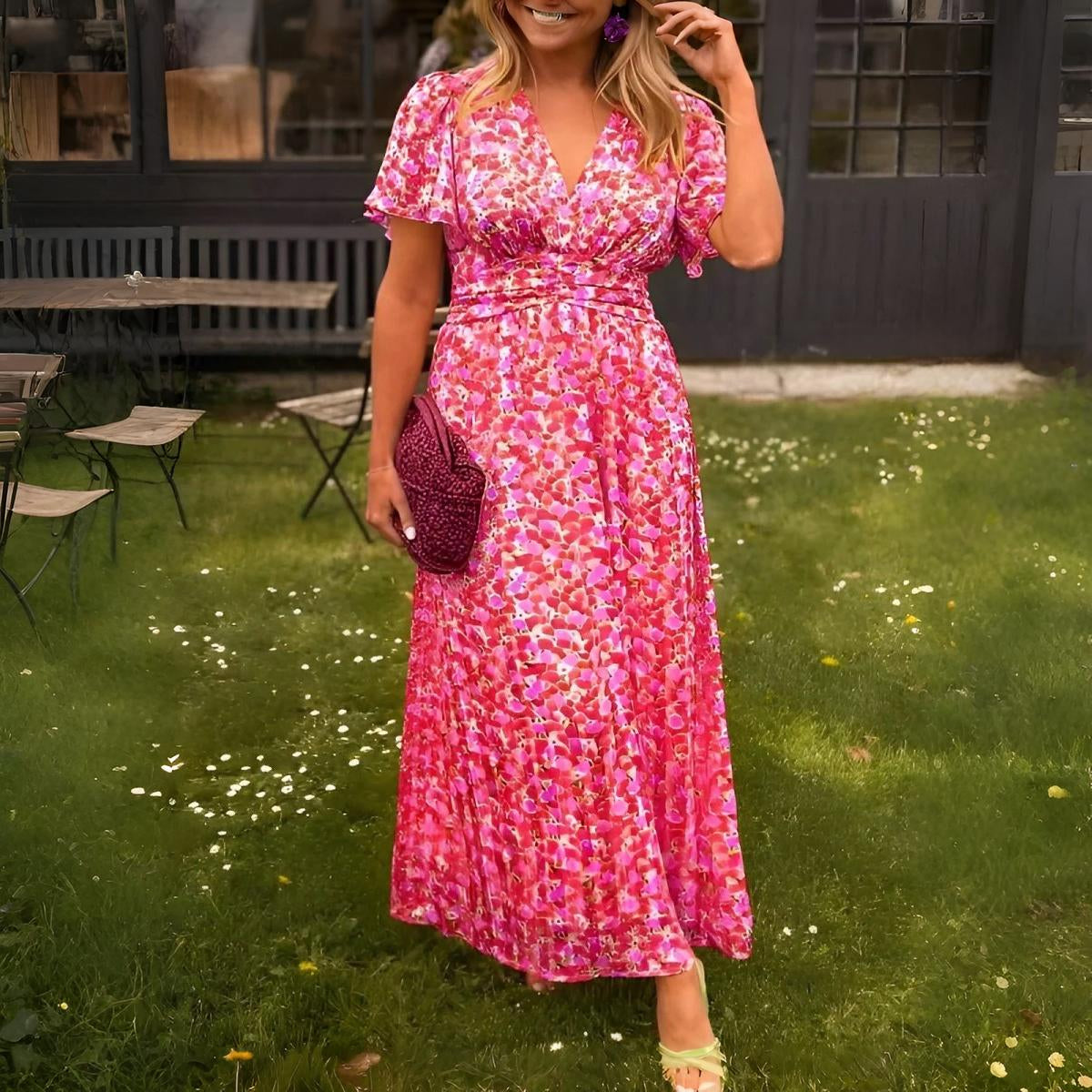 INGRID | SOMRIG BLOMMIG KLÄNNING