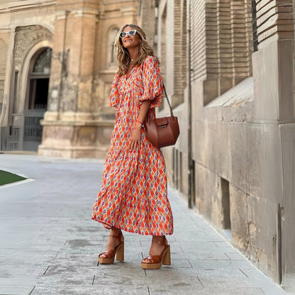 SAGA | MÖNSTRADE KLÄNNING