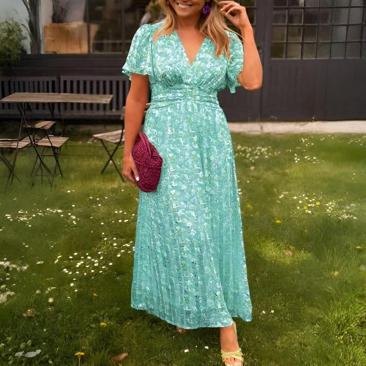 INGRID | SOMRIG BLOMMIG KLÄNNING