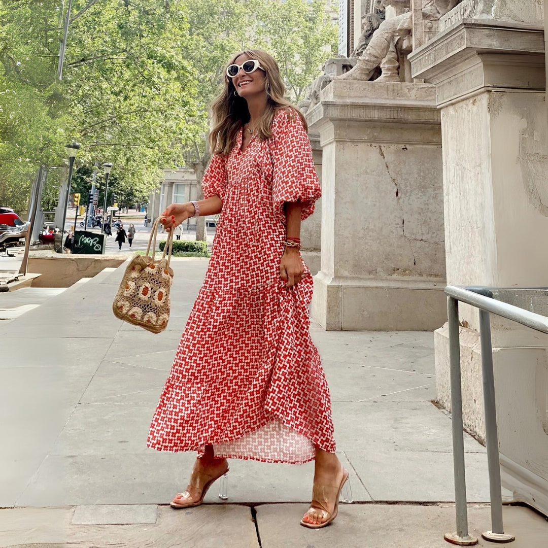 SAGA | MÖNSTRADE KLÄNNING