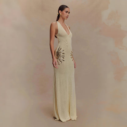 SOFIA | PALJETTPRYDD MAXIKLÄNNING