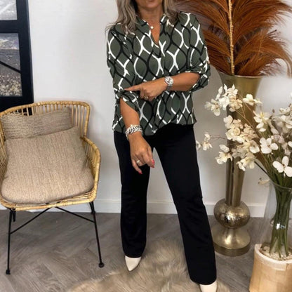 JENNY | BLUS MED GRAFISKT TRYCK