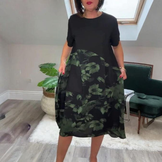 LOVISA | AVSLAPPNAD BLOMMIG KLÄNNING