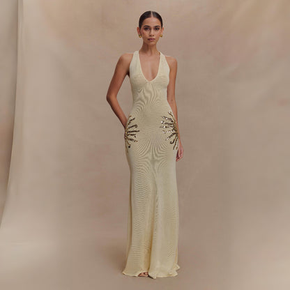 SOFIA | PALJETTPRYDD MAXIKLÄNNING