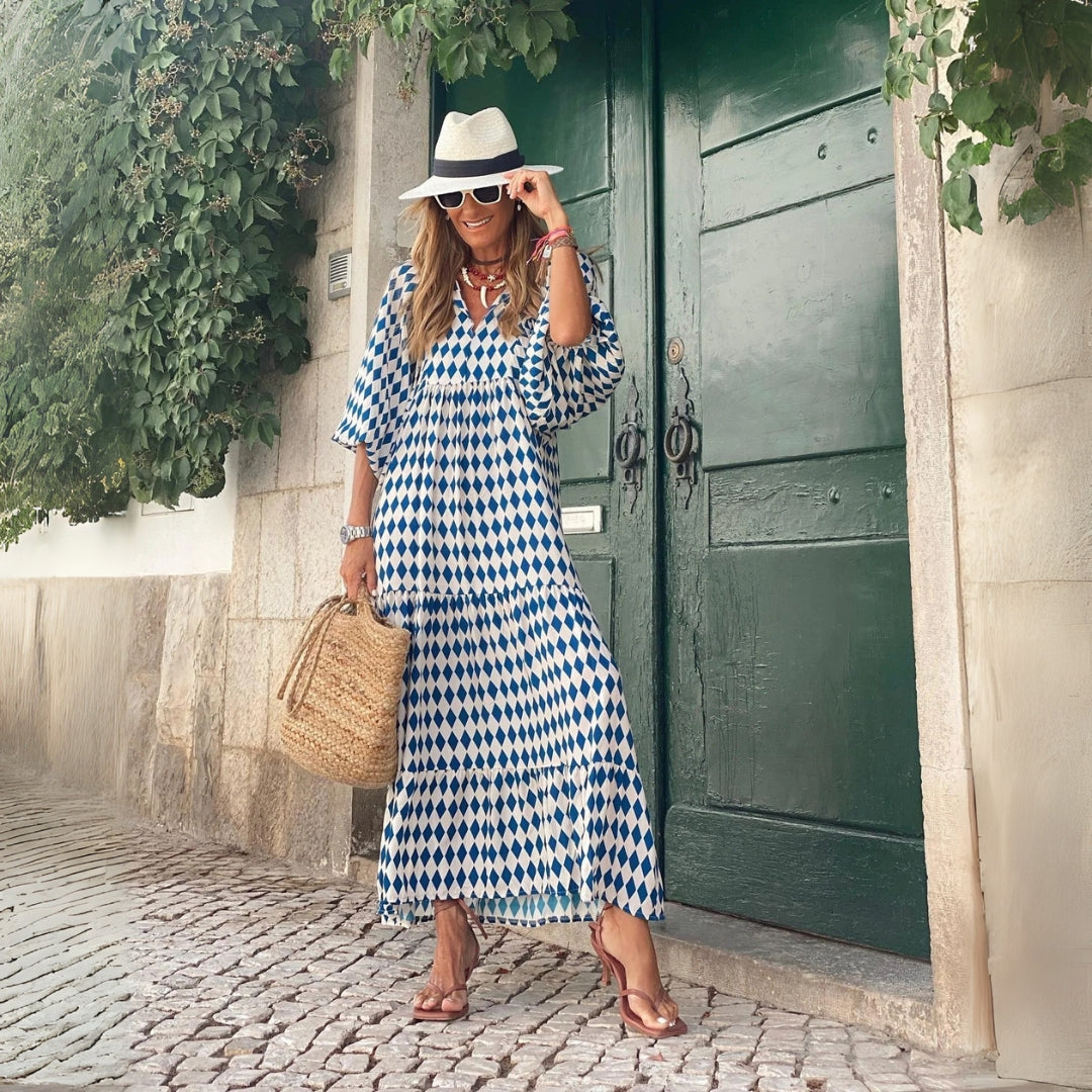 SAGA | MÖNSTRADE KLÄNNING