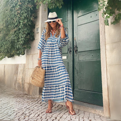 SAGA | MÖNSTRADE KLÄNNING