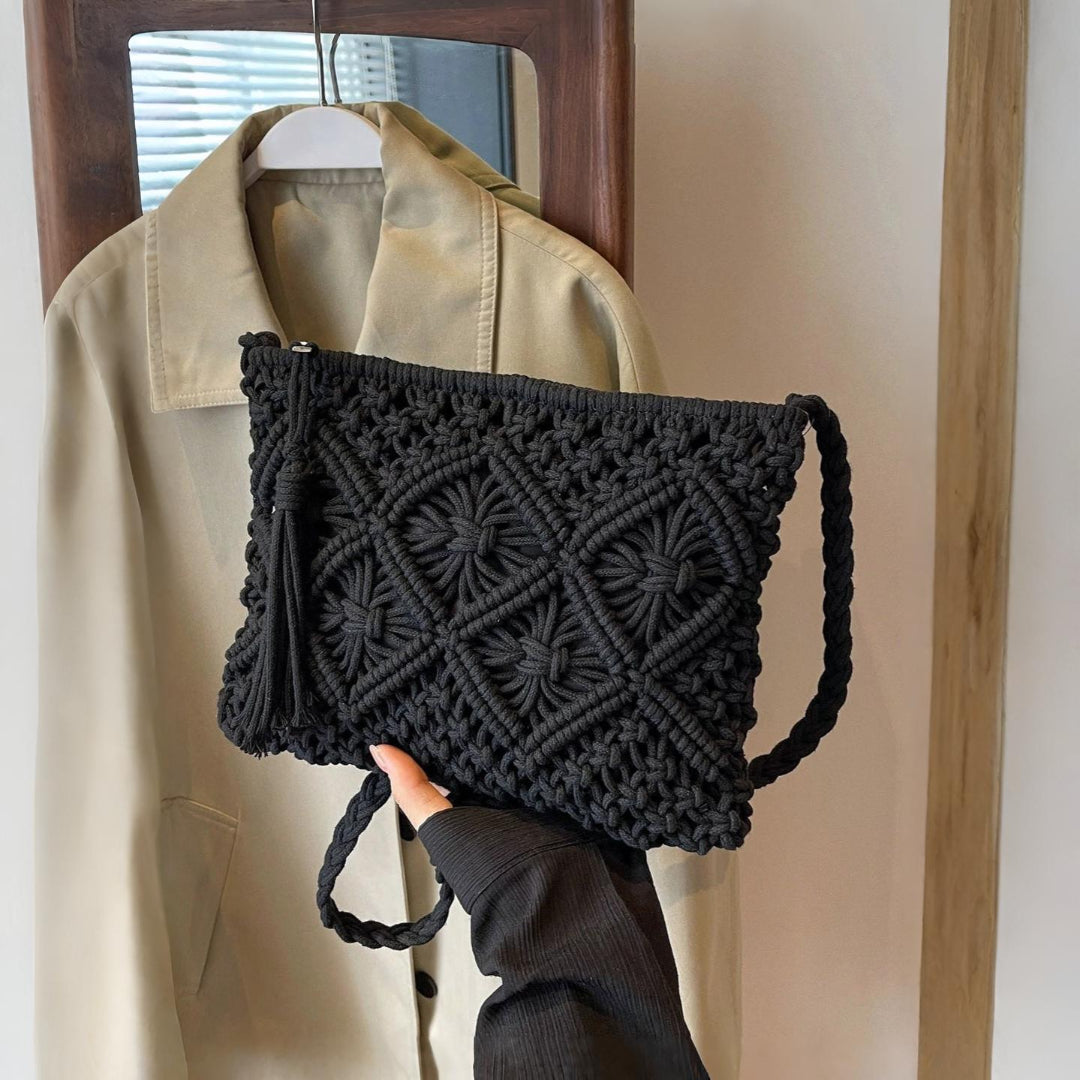 FREJA | VÄVD AXELREMSVÄSKA