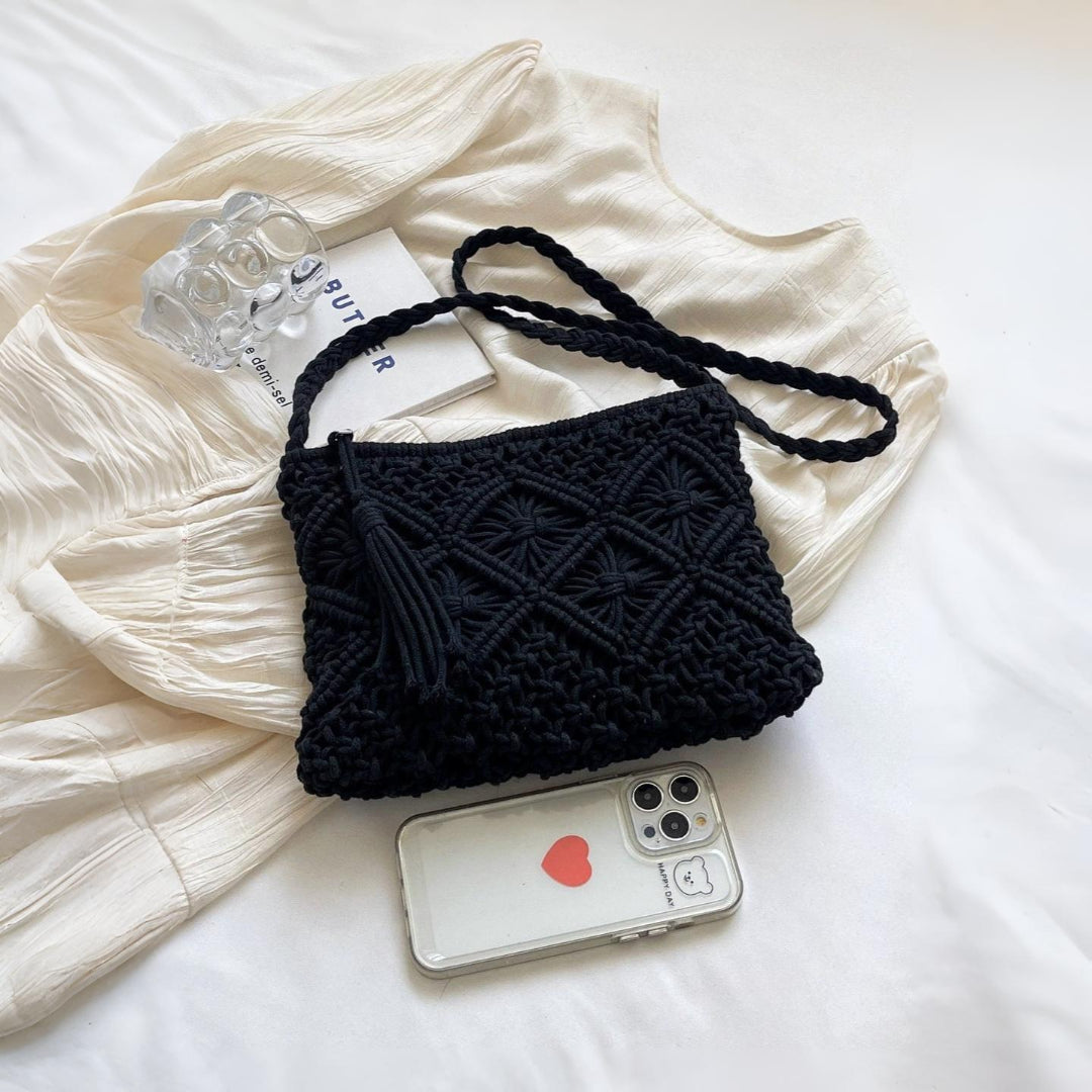 FREJA | VÄVD AXELREMSVÄSKA