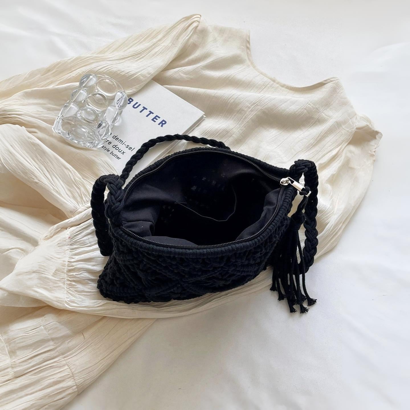 FREJA | VÄVD AXELREMSVÄSKA