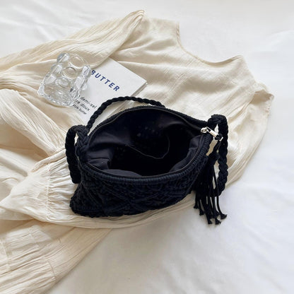 FREJA | VÄVD AXELREMSVÄSKA