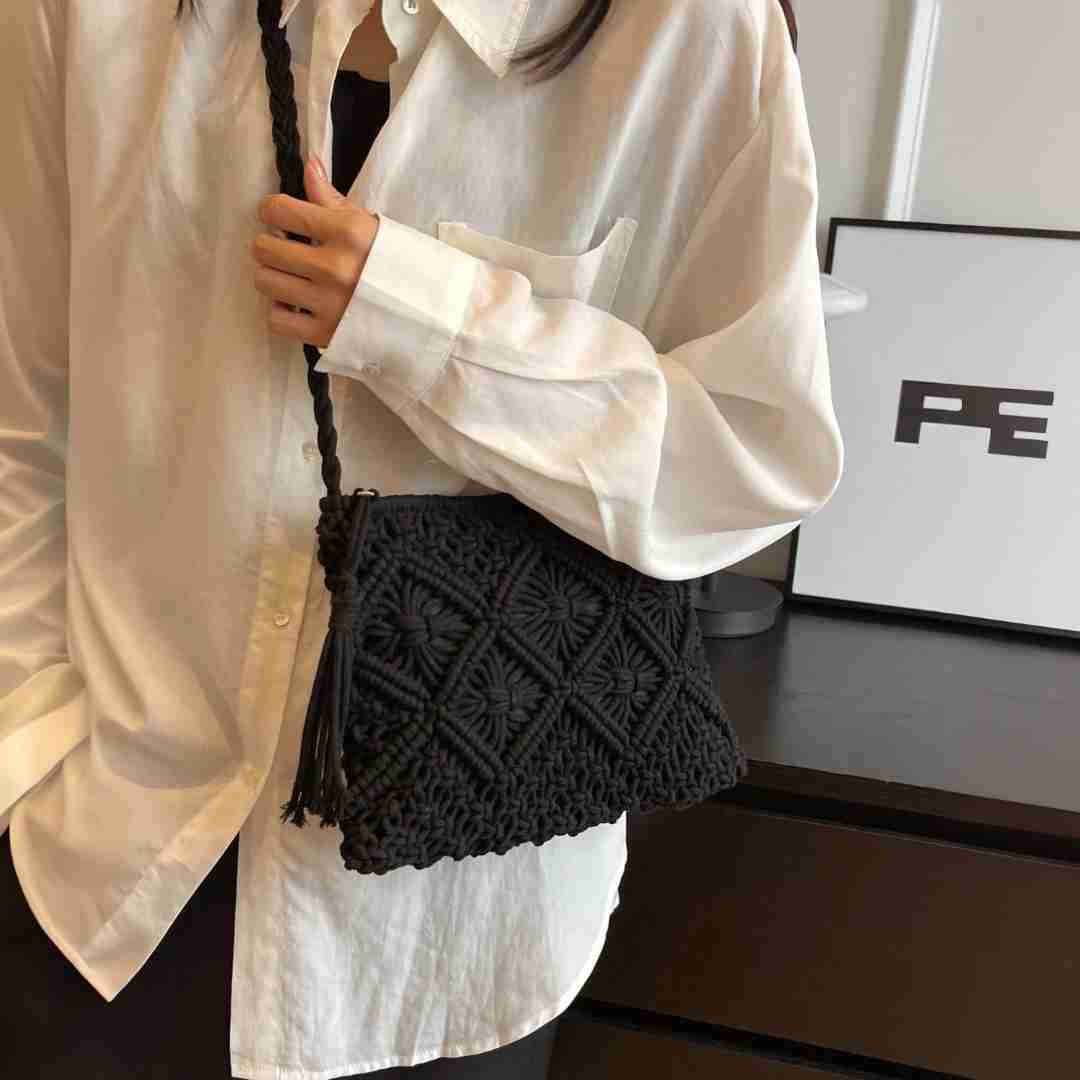 FREJA | VÄVD AXELREMSVÄSKA