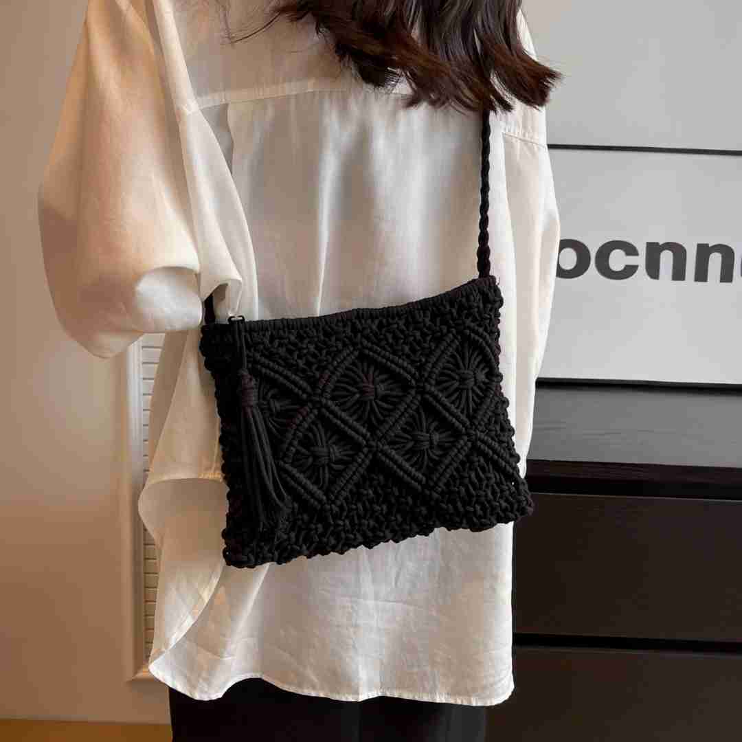 FREJA | VÄVD AXELREMSVÄSKA